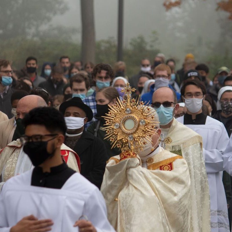 Procession Down University Way East